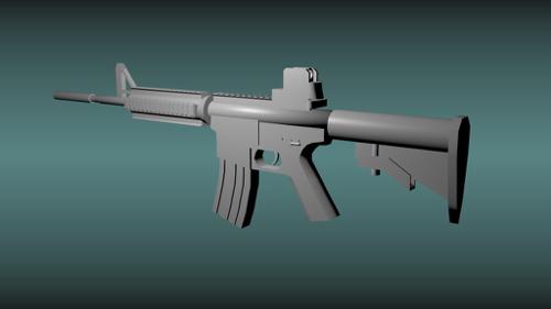 Simple Lowpoly M4 preview image